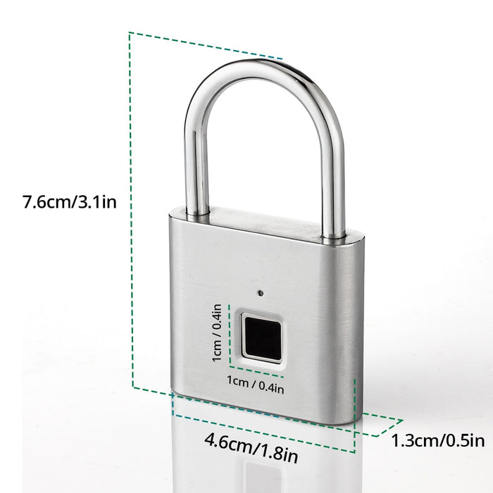 Keyless Fingerprint Smart Padlock - AlgorIthymz