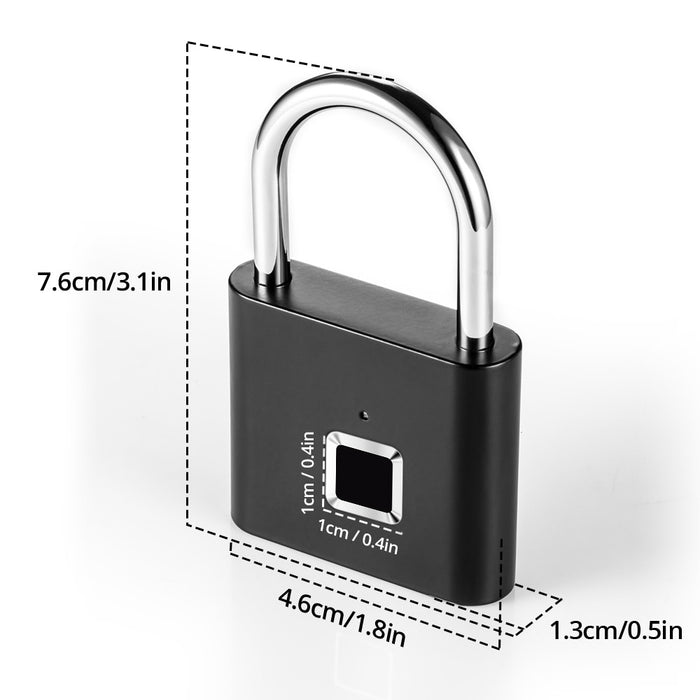 Keyless Fingerprint Smart Padlock - AlgorIthymz