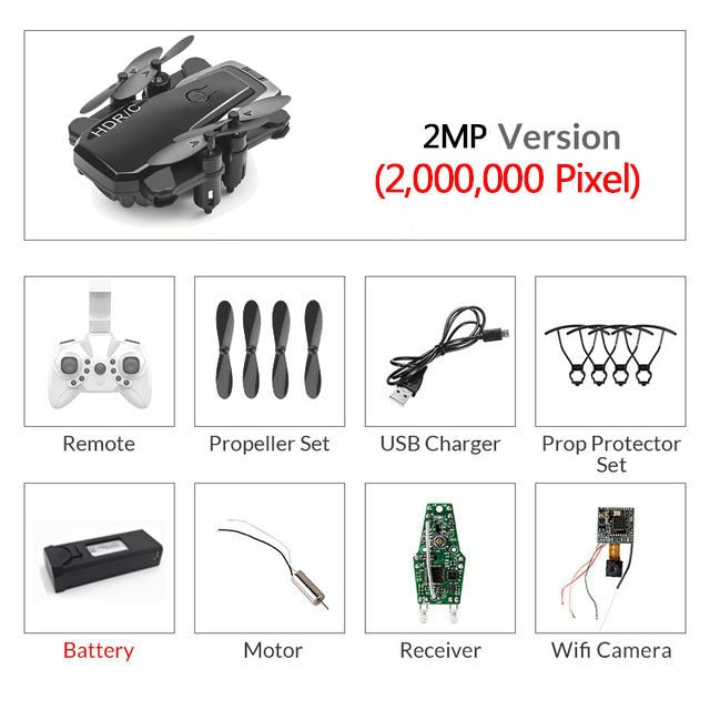 Foldable Mini Drone With RC Quadrocopter - AlgorIthymz