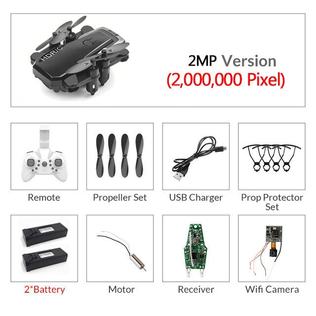 Foldable Mini Drone With RC Quadrocopter - AlgorIthymz