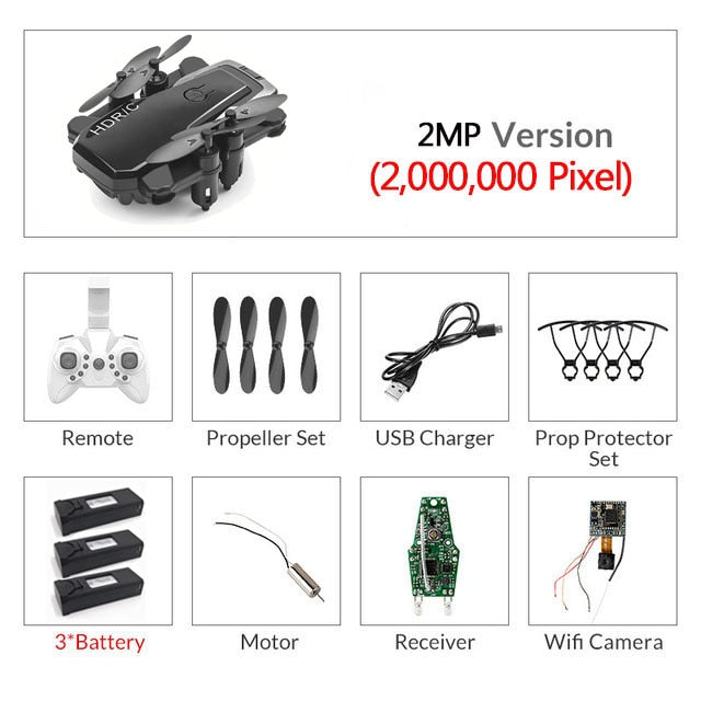Foldable Mini Drone With RC Quadrocopter - AlgorIthymz