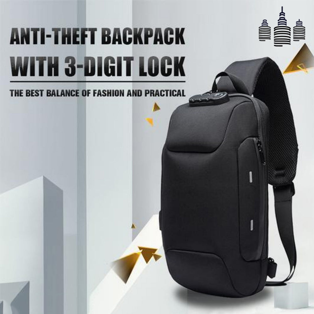 Anti-theft Bag With 3-Digit Lock - AlgorIthymz
