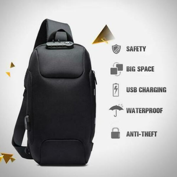 Anti-theft Bag With 3-Digit Lock - AlgorIthymz