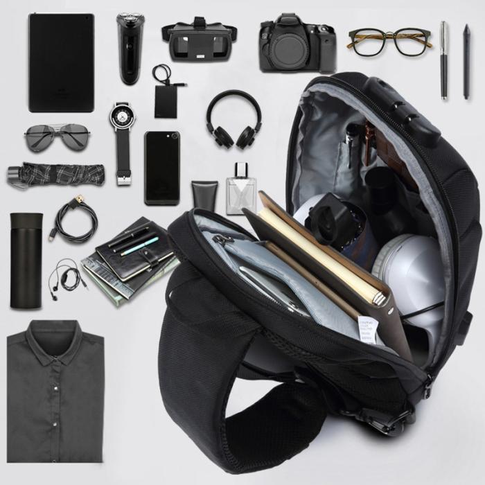 Anti-theft Bag With 3-Digit Lock - AlgorIthymz