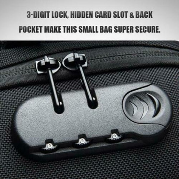 Anti-theft Bag With 3-Digit Lock - AlgorIthymz