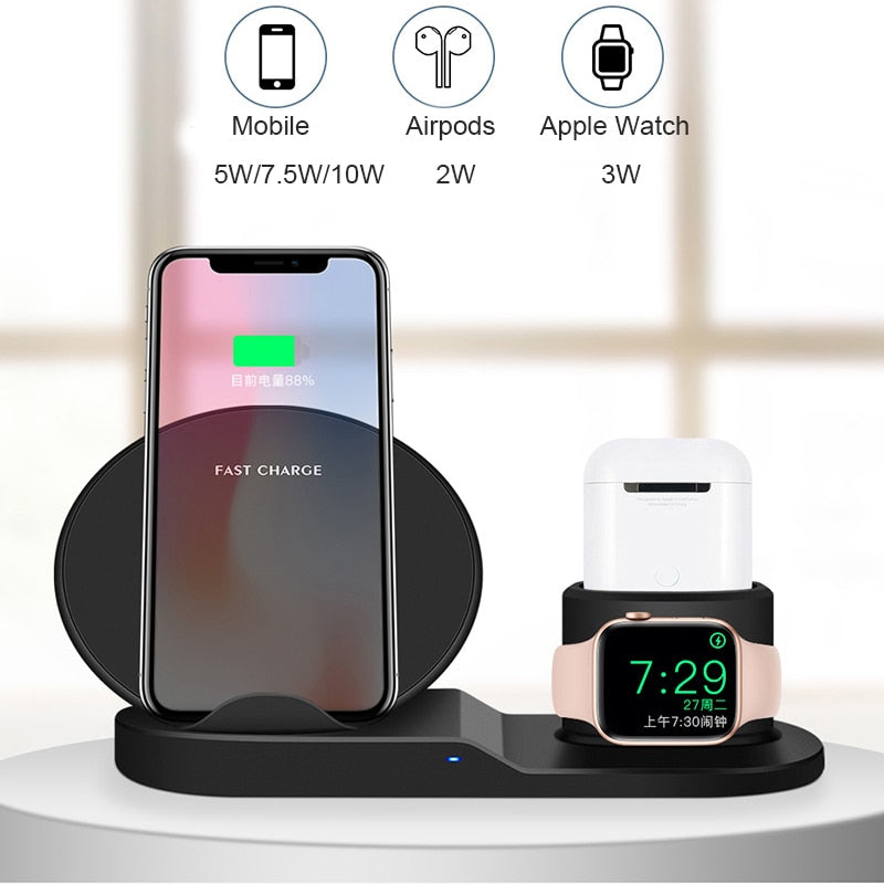 3 in 1 Fast Wireless Charger - AlgorIthymz