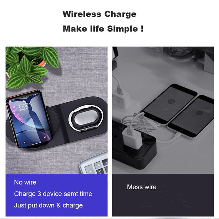 3 in 1 Fast Wireless Charger - AlgorIthymz