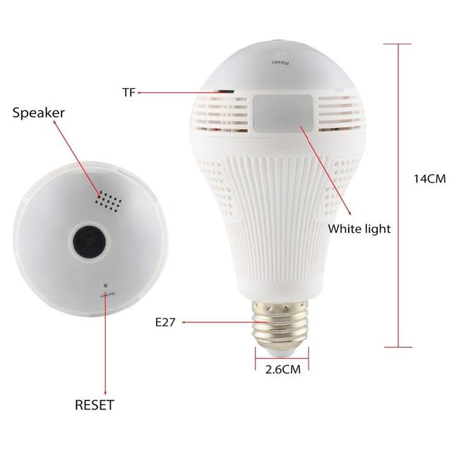 360 Degree LED Light 960P CCTV - AlgorIthymz